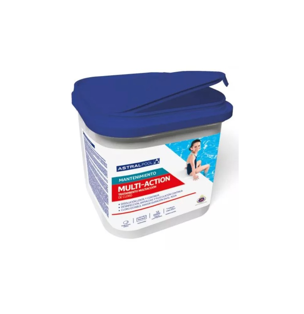 ASTRAL CLORO LENTO MULTIACCION TRIPLEX TABLETAS 5KG