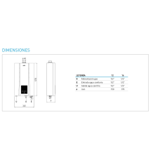 SIME CALENTADOR ESTANCO MINI 16 BF ERP GLP