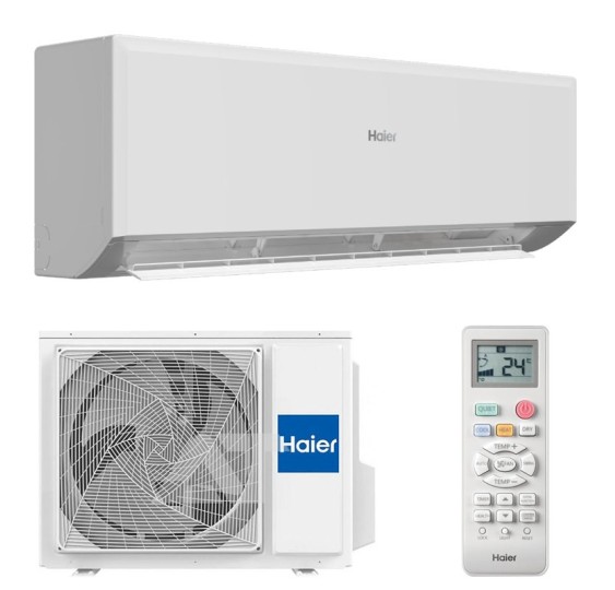 HAIER CONJUNTO SPLIT INVERTER MOD GEOS-R- 50 POTFRIG-CALOR-4800-4800 W- A---A--- -KIT-