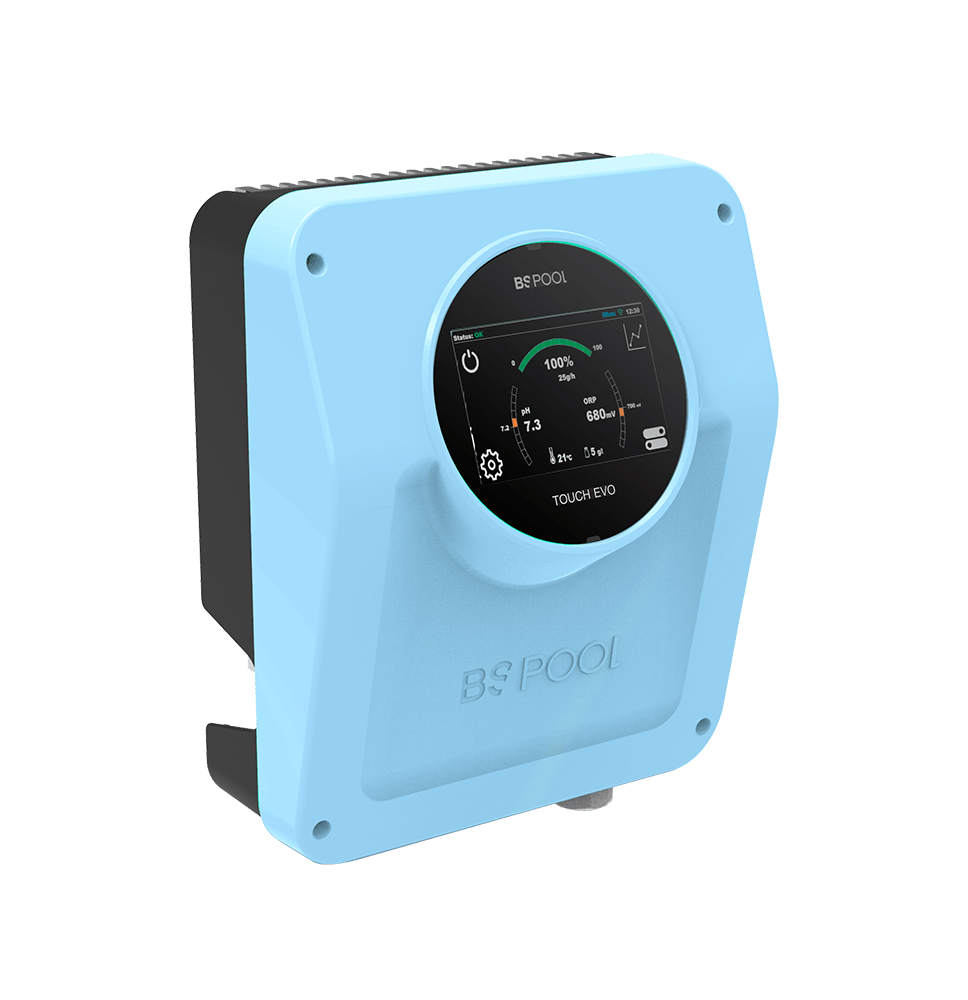 BSV CLORADOR SALINO EVO TOUCH CON PANTALLA TACTIL A COLOR 35 GR-H -OPCIONALES- CONTROL PH- REDOX Y WIFI-