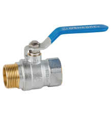 VALVULA ESFERA ROSCAR M-H 1-4-- PALANCA AZUL PN25 PASO TOTAL