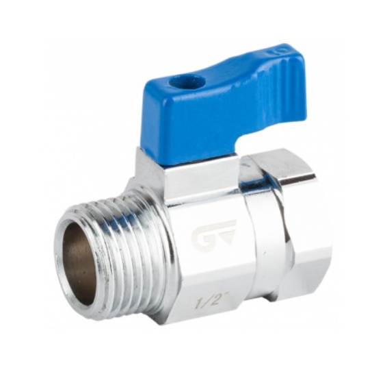 VALVULA ESFERA ROSCAR M-H 1-8-- MINI -AZUL-