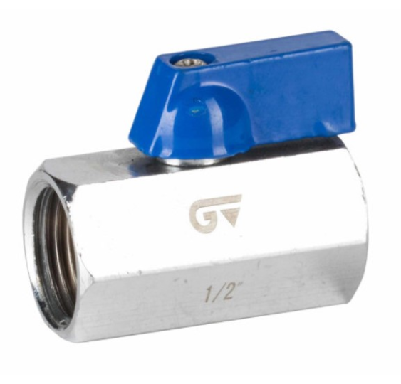 VALVULA ESFERA ROSCAR H-H 1-8-- MINI -AZUL-