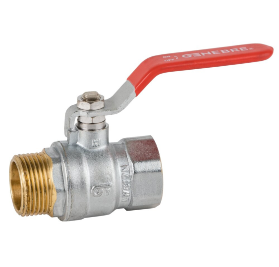 VALVULA ESFERA ROSCAR M-H 3-4-- PALANCA ROJA PN25 PASO TOTAL