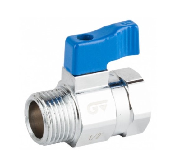 VALVULA ESFERA ROSCAR M-H 3-8-- MINI -AZUL-