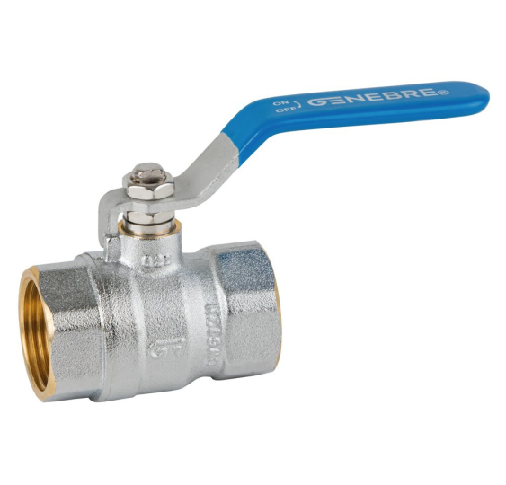 VALVULA ESFERA ROSCAR H-H 1-- PALANCA AZUL PN25 PASO TOTAL