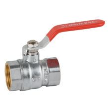 VALVULA ESFERA ROSCAR H-H 1-- PALANCA ROJA PN25 PASO TOTAL