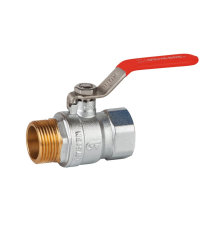 GENEBRE VALVULA ESFERA M-H 1 1-4-- PALANCA INOX ROJA PN25 PASO TOTAL