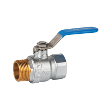 GENEBRE VALVULA ESFERA M-H 2-- PALANCA INOX AZUL PN25 PASO TOTAL