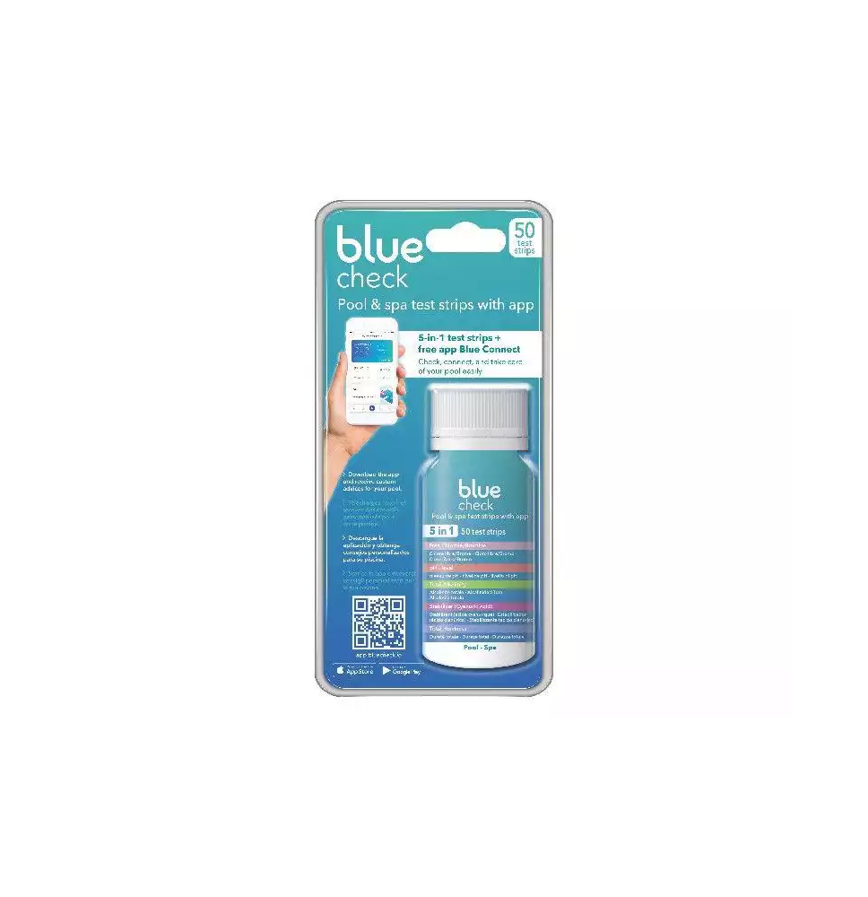 ASTRAL BLUE CHECK TIRAS DE PRUEBA 5-EN-1 CON APLICACION DE MANTENIMIENTO BLUE CONNECT