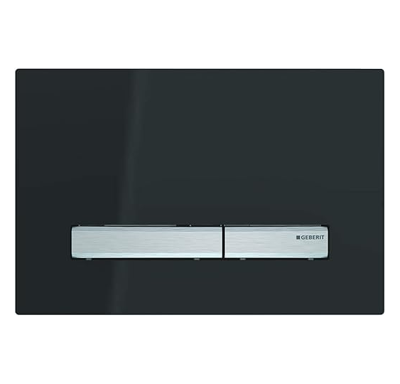 GEBERIT PULSADOR SIGMA50- PARA DOBLE DESCARGA- NEGRO INTENSO RAL 9005