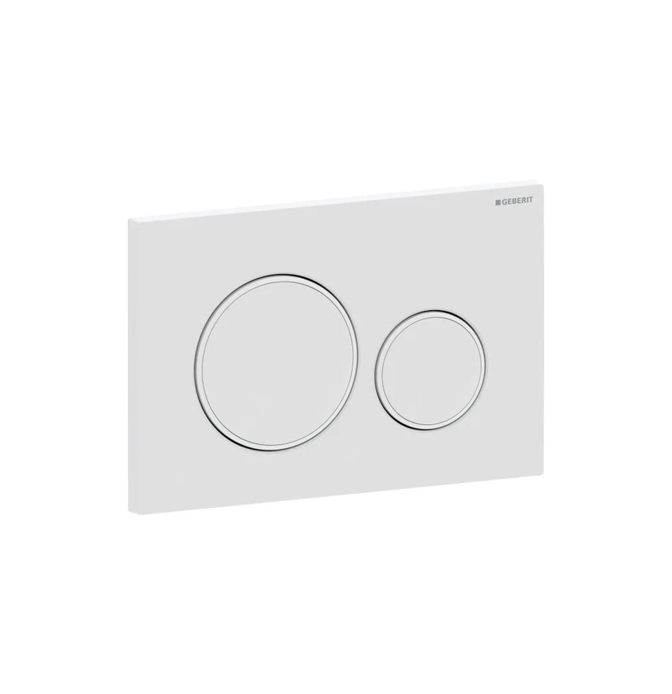 GEBERIT PULSADOR SIGMA20- DOBLE DESCARGA- NEGRO MATE LACADO-FÁCIL DE LIMPIAR- NEGRO