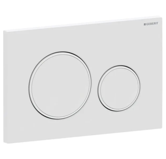 GEBERIT PULSADOR SIGMA20- DOBLE DESCARGA- NEGRO MATE LACADO-FÁCIL DE LIMPIAR- NEGRO