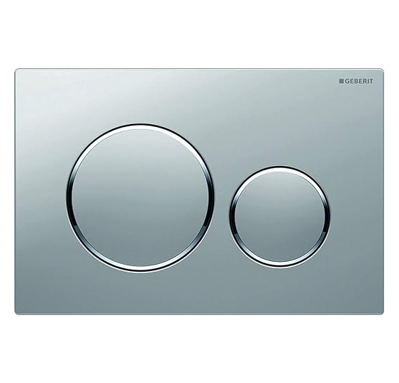 GEBERIT PULSADOR SIGMA20 PARA DOBLE DESCARGA CROMADO BRILLANTE- CROMADO MATE