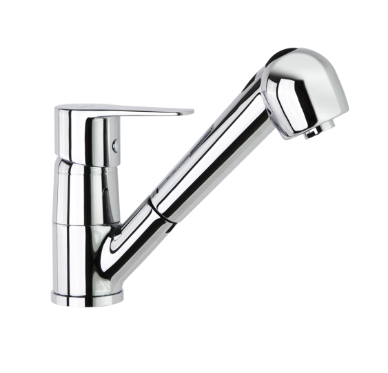 RAMON SOLER TITANIUM MONOMANDO PARA FREGADERO EXTRAIBLE CON SISTEMA S2 CROMO