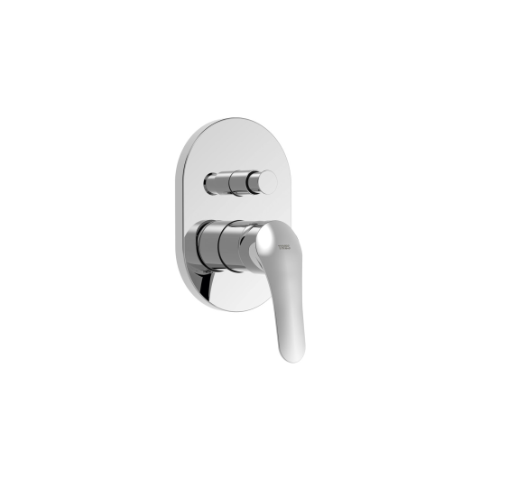 TRES BASE PLUS MONOMANDO EMPOTRADO DE 2 VIAS PARA BAÑERA Y DUCHA CROMO