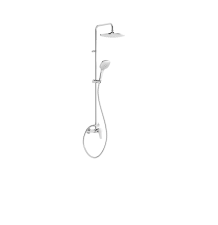 TRES CANIGO-TRESCONJUNTO DE GRIFO MONOMANDO MURAL DE 2 VIAS PARA DUCHA CON ROCIADOR DE DUCHA ORIENTABLE- 242X242 MM CROMO