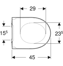 GEBERIT ASIENTO Y TAPA DEL INODORO ICON- FUNCIÓN DE CAÍDA AMORTIGUADA-SÍ- ANCLAJE DE SUJECIÓN RÁPIDA-CON CERRADURA- FIJACIÓN-DES