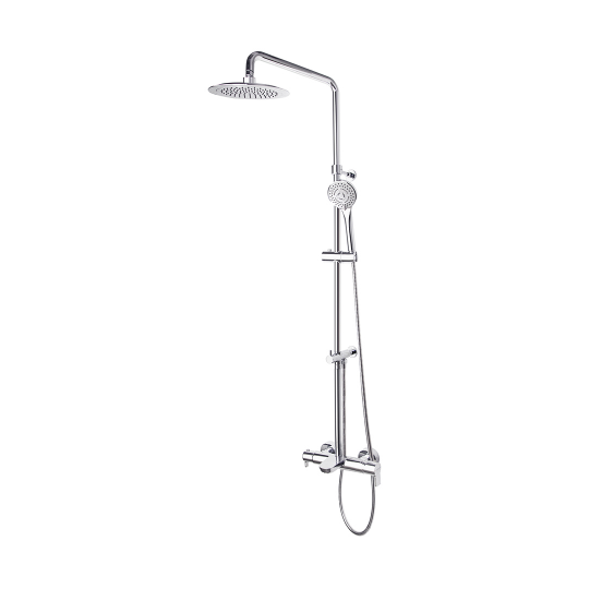 RAMON SOLER BLAUTHERM COLUMNA DE BAÑO-DUCHA TELESCOPICA MONOMANDO ROCIADOR D300MM CROMADO
