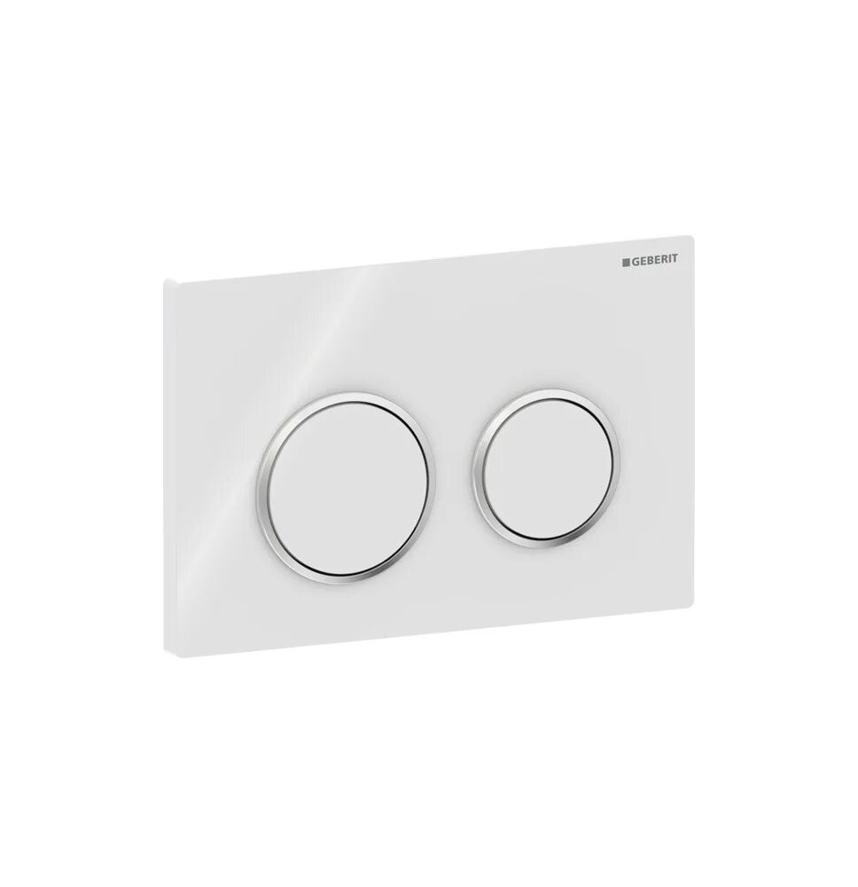 GEBERIT PULSADOR OMEGA20- PARA DOBLE DESCARGA- BLANCO- CROMADO BRILLANTE