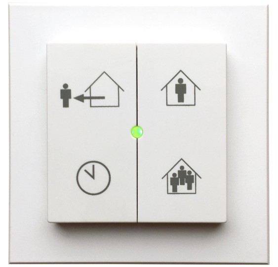 SIBER MANDO PULSADOR 4 POSICIONES DOBLE FLUJO EVO   REF- DFPULS4B