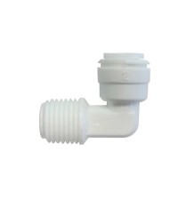 CONECTOR OSMOSIS CODO - 1-4 QUICK - 1-8 ROSCA MACHO
