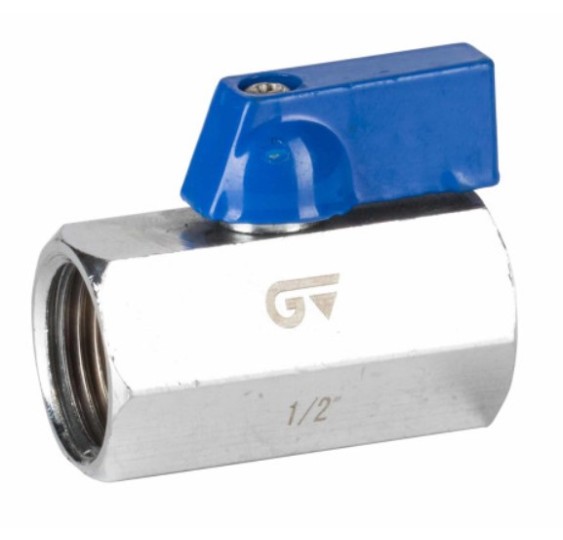 VALVULA ESFERA ROSCAR H-H 1-4-- MINI -AZUL-