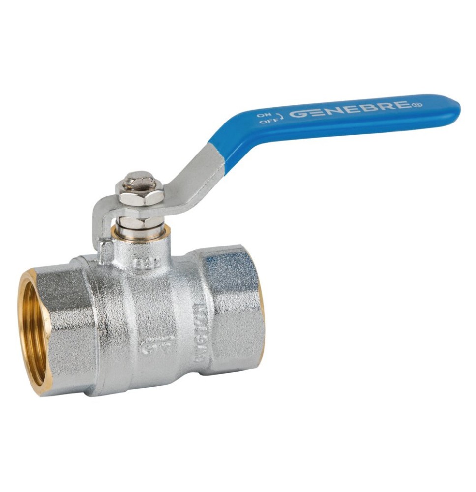 VALVULA ESFERA ROSCAR H-H 3-4-- PALANCA AZUL PN25 PASO TOTAL