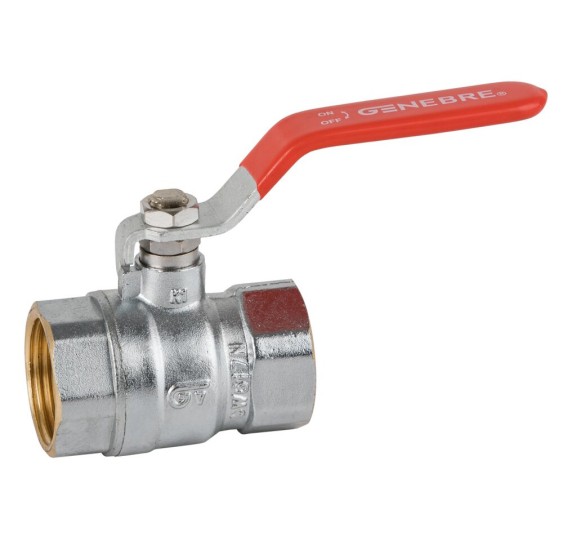 VALVULA ESFERA ROSCAR H-H 3-4-- PALANCA ROJA PN25 PASO TOTAL