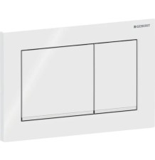 GEBERIT PULSADOR OMEGA30- PARA DOBLE DESCARGA- BLANCO- CROMADO BRILLANTE