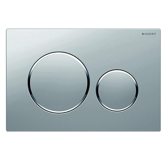 GEBERIT PULSADOR SIGMA20 PARA DOBLE DESCARGA CROMADO BRILLANTE- CROMADO MATE