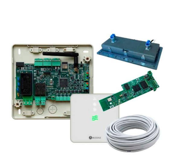 AIRZONE PACK CENTRAL FLEXA 25 + AIRQ IONIZADOR + AIRQ SENSOR + 2 CABLE BUS 15M + WEBSERVER