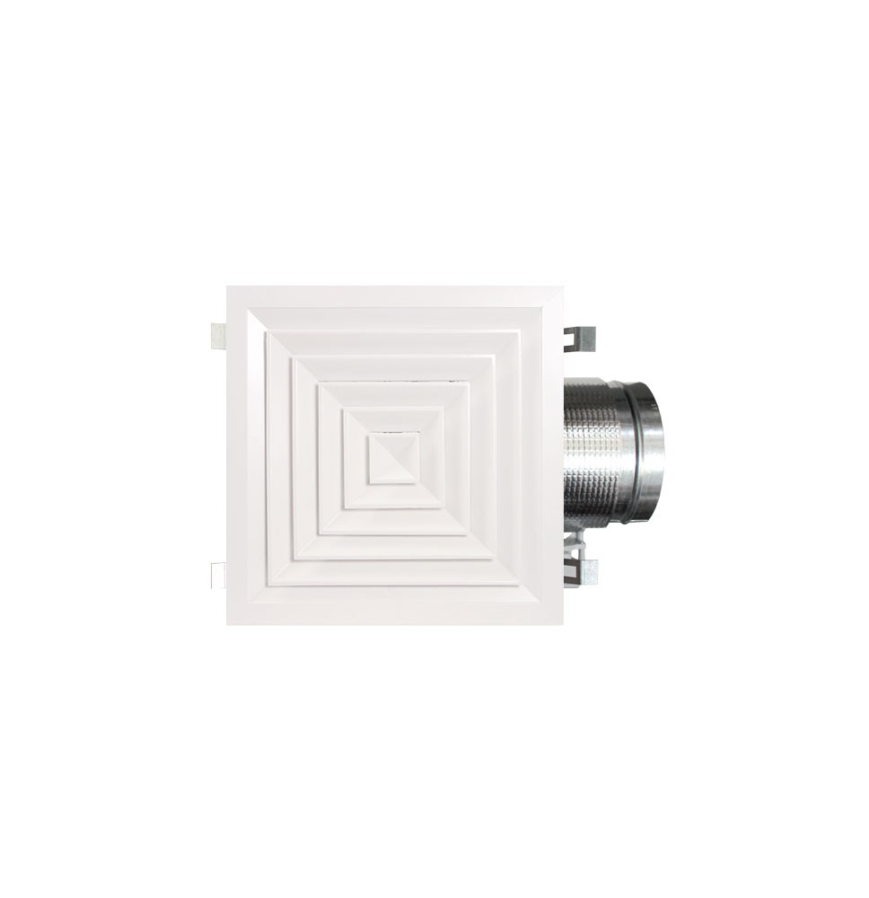 AIRZONE DIFUSOR CUADRADO CON PLENUM AISLADO MOTORIZADO Ø 225 mm
