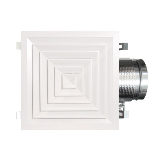 AIRZONE DIFUSOR CUADRADO CON PLENUM AISLADO MOTORIZADO Ø 225 mm