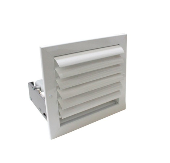 AIRZONE REJILLA INTELIGENTE L.CURVA 1DIR AIRZONE MOTOR 350x150 BL CLIP