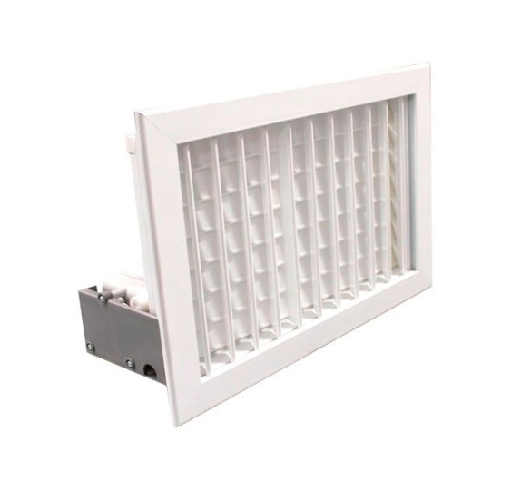 AIRZONE REJILLA INTELIGENTE DOBLE AIRZONE MOTOR 350x150 BL CLIP