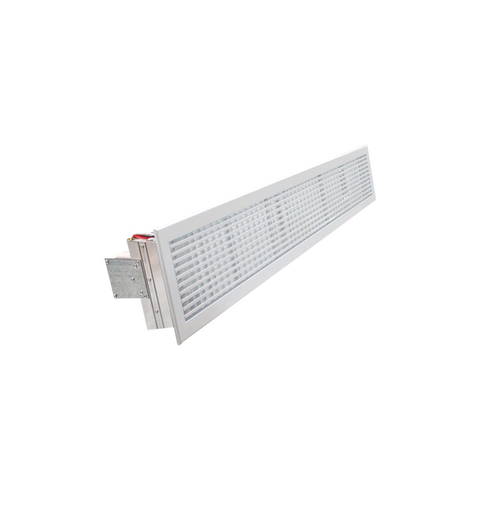 AIRZONE REJILLA LINEAL + COMPUERTA MOTORIZADA RL00 300 X 100 CLIP BLANCA