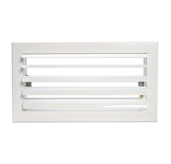 AIRZONE REJILLLA INTELIGENTE LAMA CURVA 1 DIR. 300 X 150 CLIP BLANCA
