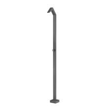 POOLIMEX DUCHA EXTERIOR SERIE NIAGARA ACERO S316 ANTICORROSION ACABADO GRIS COBALTO