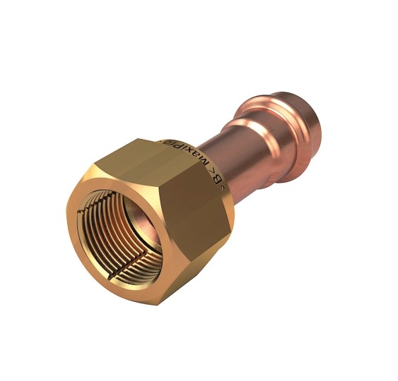 MAXIPRO MANGUITO CON TUERCA SAE DE LATÓN 3/8