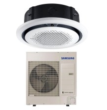 SAMSUNG CONJUNTO MONOFÁSICO DE CASSETTE 360° PARA R32, CON CAPACIDAD EN FRÍO DE 7,1 KW Y EN CALOR 8,0 KW. (KIT)